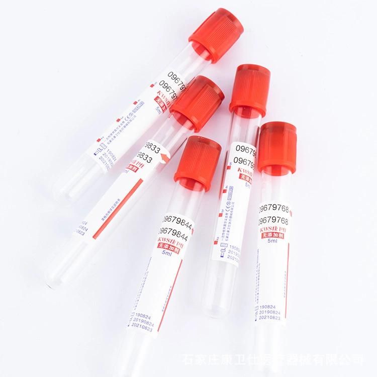 Disposable Vacuum Blood Collection Tube Red Tube Serum Biochemical Tube Various Models Support Customization Vacuum Blood Collection Tube