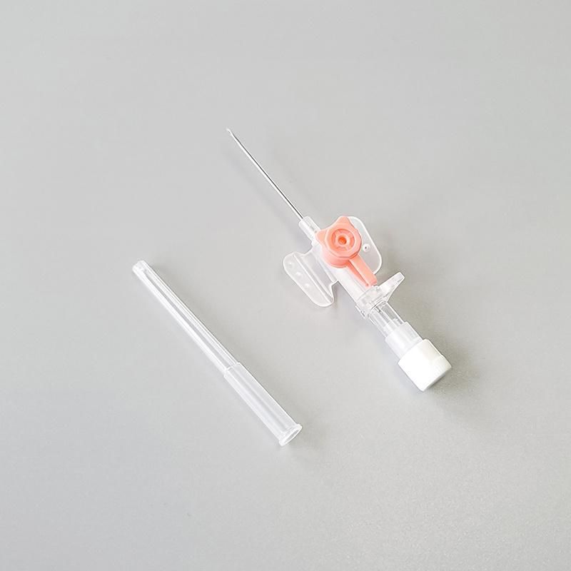 Medical Disposable IV Cannula Port Catheter with Wings