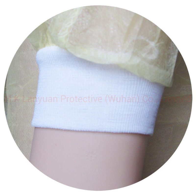 Waterproof SMS Disposable Non-Woven PP PE Sterile Hospital Isolation Gown