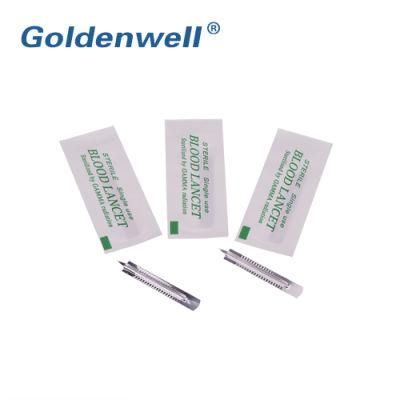 Hot Sale Medical Disposable Sterile Stainless Steel Blood Lancet