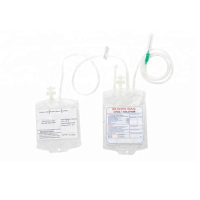 Disposable Medical Single, Double, Triple, Quadruple Type Blood Collection Bag with Needle