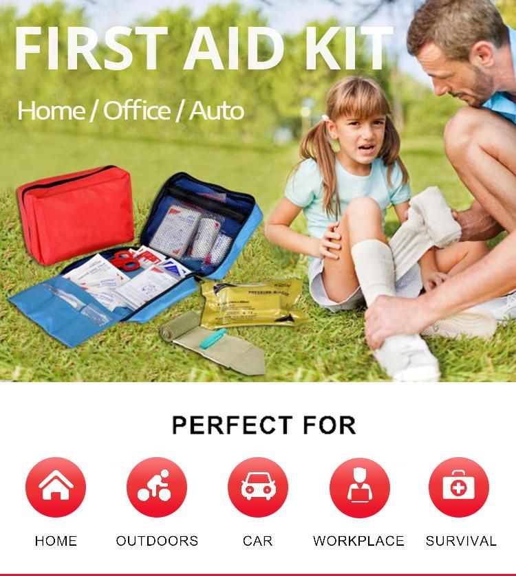 2021 Customized Personal and Gift First Aid Kit for Medical Widely Use Emergency Sports, Office, Home Mini First Aid Kit