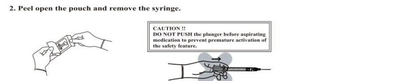 Disposable Retractable Syringe with Needle or Safety Needle with Needle FDA 510K CE