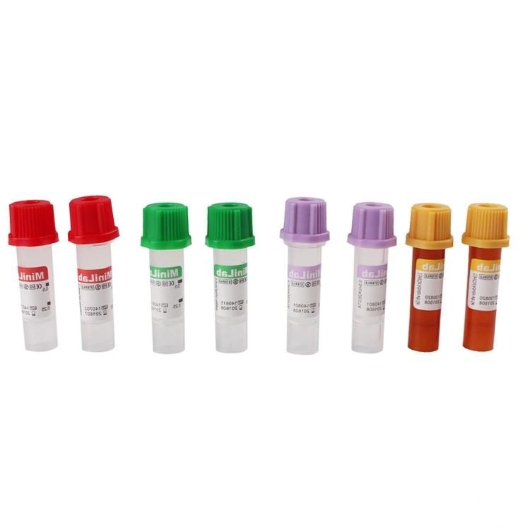 0.25ml / 0.5ml / 1ml Micro Plain Vacuum Blood Sample Collection Tubes