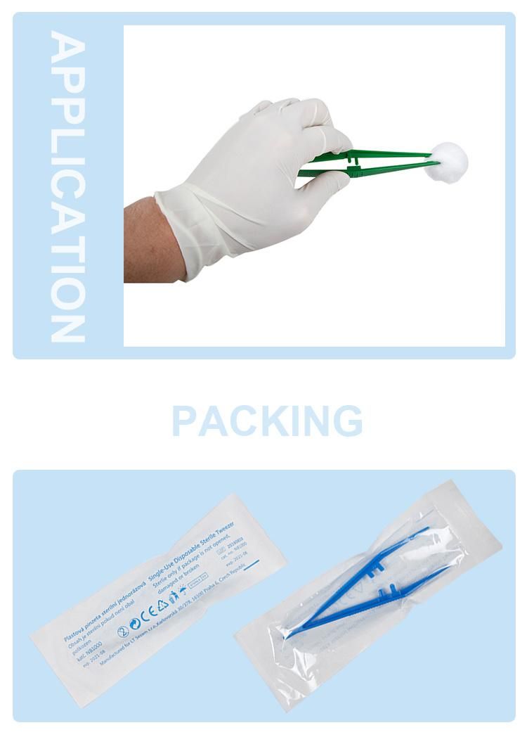 Free Samples Different Types of Sterile Medical Plastic Surgical Instruments Tweezers Medical Forceps