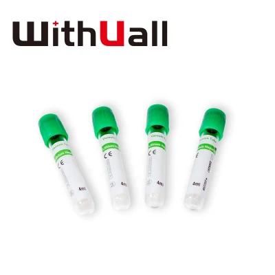 Heparin Tube Disposable Vacuum Green Cap Blood Collection Tubes