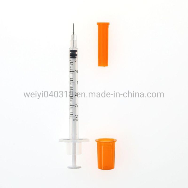 Supply Medical Disposable Syringe Sterile Injection Safety Syringe Insulin Syringe FDA CE &ISO Approved
