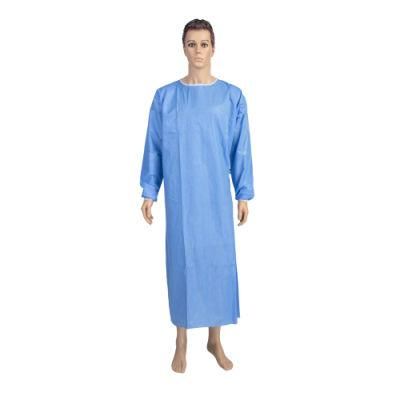 Factory Direct Knit Cuff Isolation Clothing Disposable SMS Surgical Gown