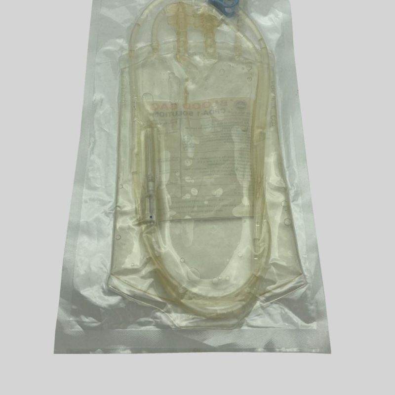 CE&ISO Certificate Disposable Medical Quadruple Blood Bag with Needle
