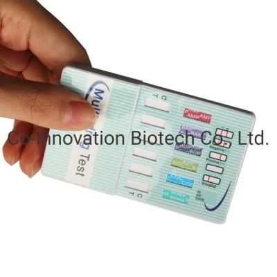 Multi 6 Urine Drugs Test Cassette with CE Cleared