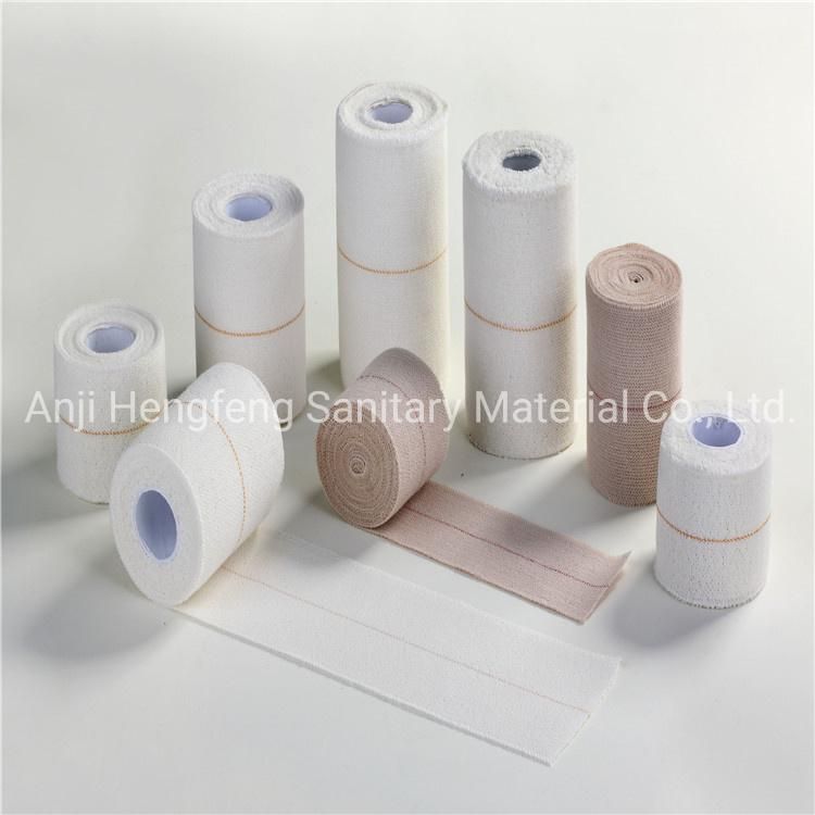 100% Cotton Elastic Adhesive Wrap Bandage White Support Strapping Tape Professional Horse Leg Cohesive Bandage