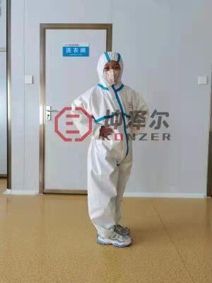 En14126 Level 3 Non-Woven PPE Isolation Coverall Kids Clothes Disposable Medical Protective Clothing