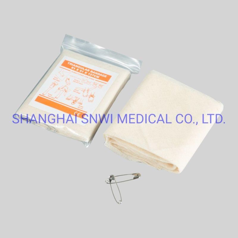 Surgical Bleached Triangle Bandages for Single Use